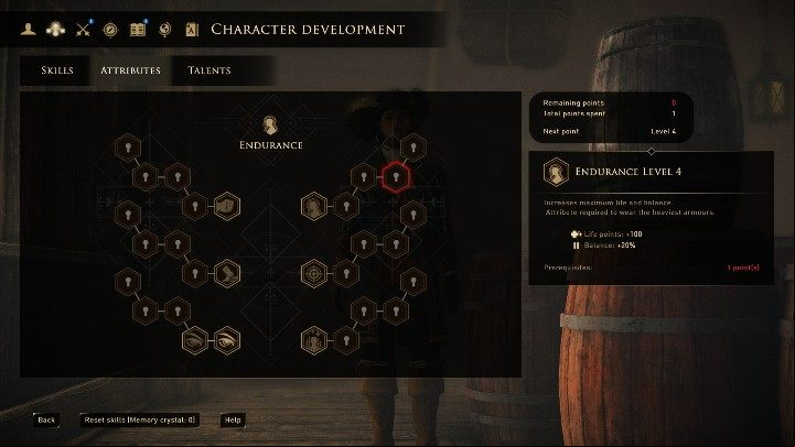 It affects the health points of the hero and their balance - GreedFall: Craftsmanship, alchemy - Basics - GreedFall Guide