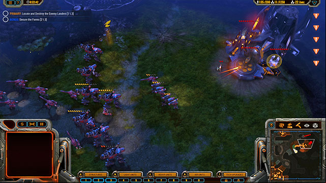 The order of bases to destroy, suggested in this guide, may be different - Mission 2 - Ruks Bend - The Beta campaign - Grey Goo - Game Guide and Walkthrough