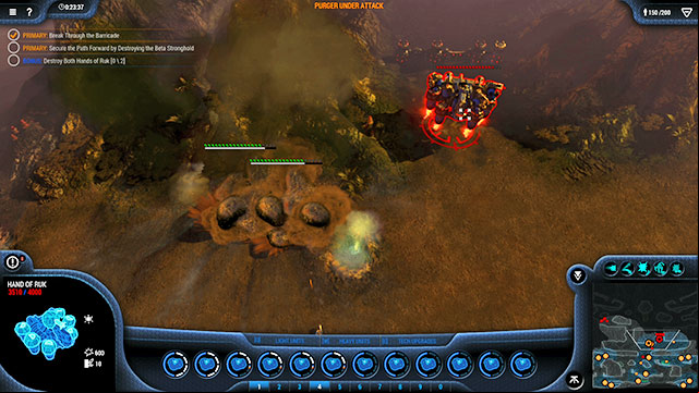After you notice the Hand of Ruk attack it with all you have - Mission 14 - The Barricade - Goo campaign - Grey Goo - Game Guide and Walkthrough