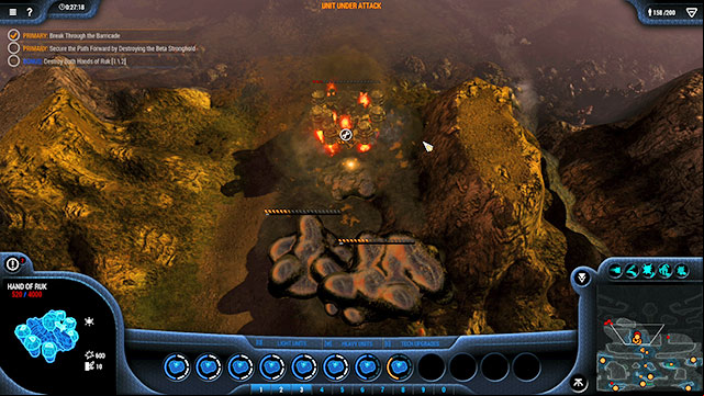 As soon as the other Hand of Ruk falls, you can take some breath - Mission 14 - The Barricade - Goo campaign - Grey Goo - Game Guide and Walkthrough