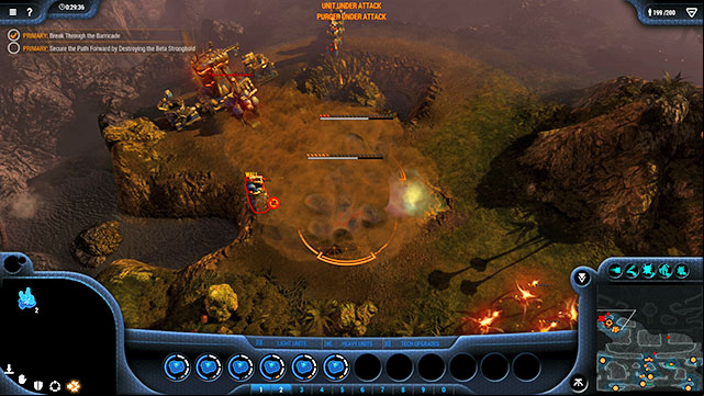 After you have destroyed both of the enemy bases, you reach the main enemy base - Mission 14 - The Barricade - Goo campaign - Grey Goo - Game Guide and Walkthrough