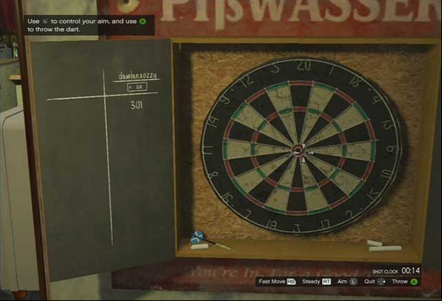 Darts - GTA Online: Past time activities - Jobs - GTA Online Guide