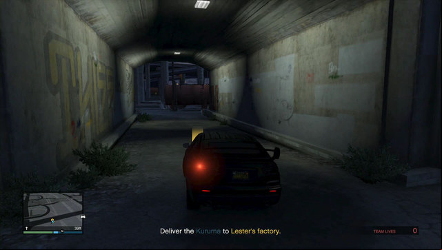 Park the stolen car next to Lesters factory - GTA Online Heists: Heist 1, Fleeca Job - Heists (DLC) - GTA Online Guide