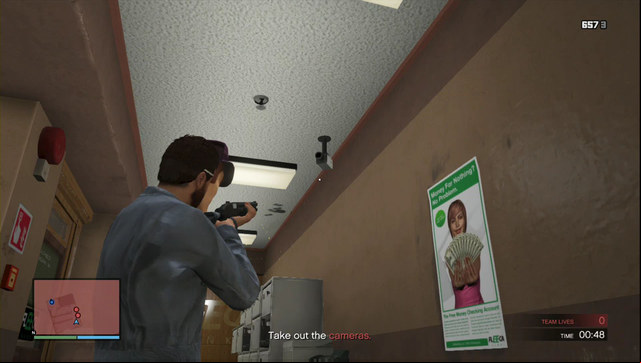 Destroy cameras in the room - GTA Online Heists: Heist 1, Fleeca Job - Heists (DLC) - GTA Online Guide