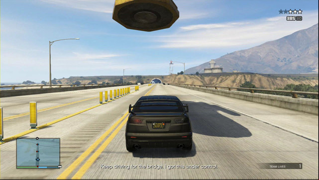 Drive the car under the magnet directly - GTA Online Heists: Heist 1, Fleeca Job - Heists (DLC) - GTA Online Guide