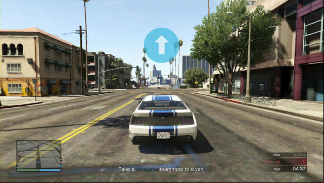 Blue arrows navigate you along the way - GTA Online Heists: Heist 5, Pacific Standard - Heists (DLC) - GTA Online Guide