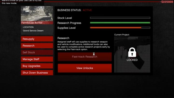 Thanks to researches you get access to various new options - GTA Online: Manufacturing researches - bunkers guide, Gunrunning - Bunkers - GTA Online Guide