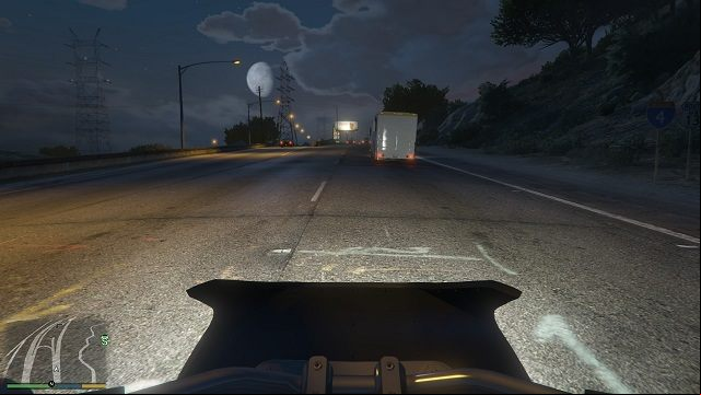 Only me, my motorbike and a wide highway. - GTA 5: First-person mode - Basics - GTA 5 Guide
