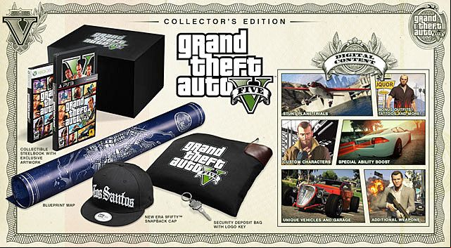 Collectors Edition of GTA 5 can take pride in the richest contents - GTA 5: Game editions - Basics - GTA 5 Guide