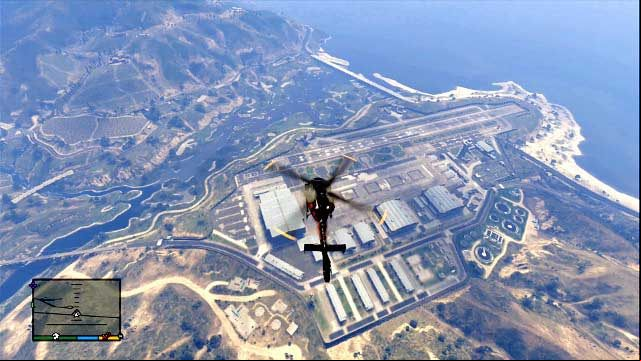 Fort Zancudo is a heavy equipment mine - GTA 5: Government facilities, most interesting places - The most interesting places - GTA 5 Guide