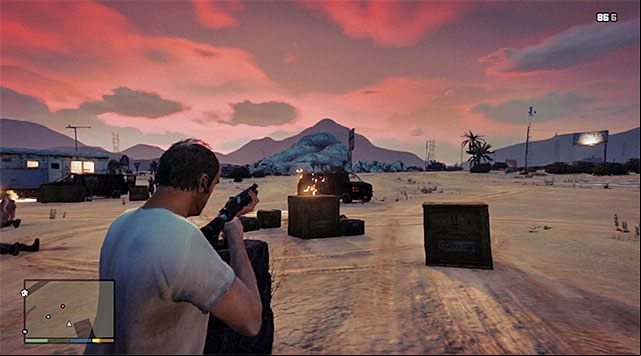 Trevors special skill will allow you to limit time behind covers - GTA 5: Firearms fights, tips - Fights - GTA 5 Guide
