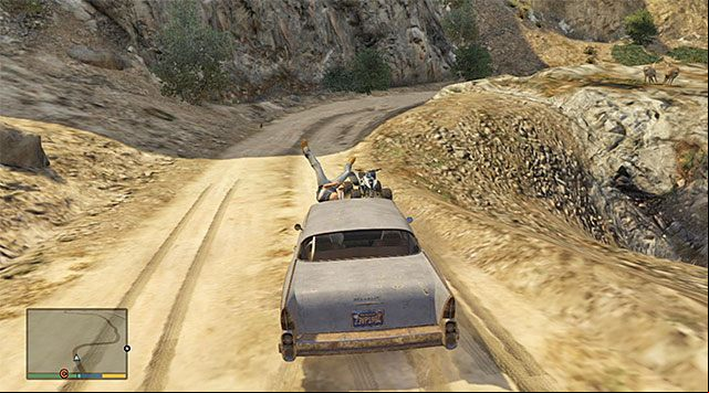 Hitting a quad or a motorcycle will knock off balance the character that is using it - GTA 5: Fights using vehicles, tips - Fights - GTA 5 Guide