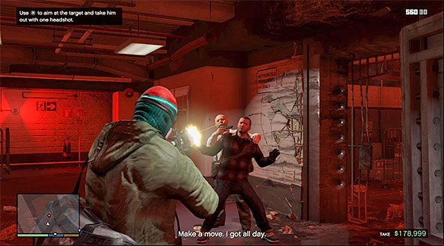 Target the guards head - GTA 5: Prologue walkthrough - Main missions - GTA 5 Guide