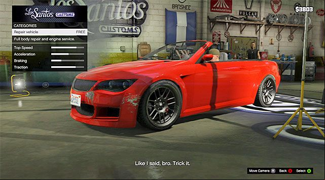 Repairing Amandas car is the only compulsory action - GTA 5: Father/Son walkthrough - Main missions - GTA 5 Guide