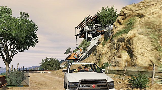 Press and keep holding down the acceleration button until one of the s breaks loose, - GTA 5: Marriage Counseling walkthrough - Main missions - GTA 5 Guide