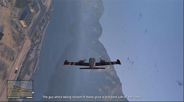 After the successful take-off, hide the gear and throw off the last one of the bikers - GTA 5: Nervous Ron walkthrough - Main missions - GTA 5 Guide
