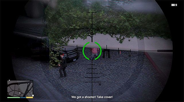 Target the man and fire - GTA 5: Hotel Assassination walkthrough - Main missions - GTA 5 Guide