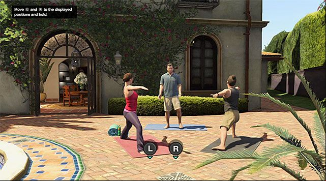 Read commands displaying on the screen - GTA 5: Did Somebody Say Yoga? walkthrough - Main missions - GTA 5 Guide