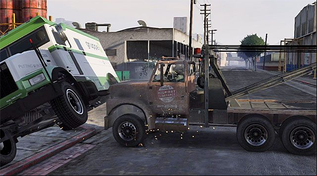 You need to slam into the armored vehicle - GTA 5: Blitz Play 2 walkthrough - Main missions - GTA 5 Guide