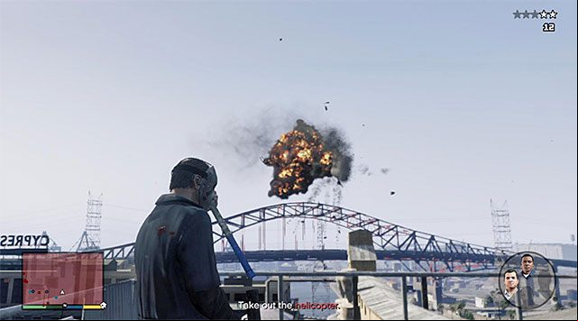 Shoot down the police chopper - GTA 5: Blitz Play 2 walkthrough - Main missions - GTA 5 Guide