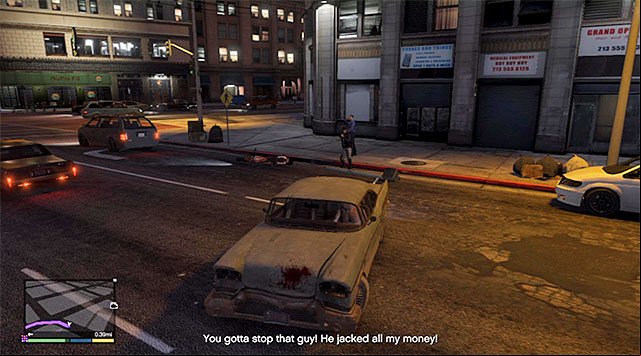 You need to stop the thieves and retrieve the cash stolen by them - GTA 5: Chase thieves city (1-2) - Random events - GTA 5 Guide