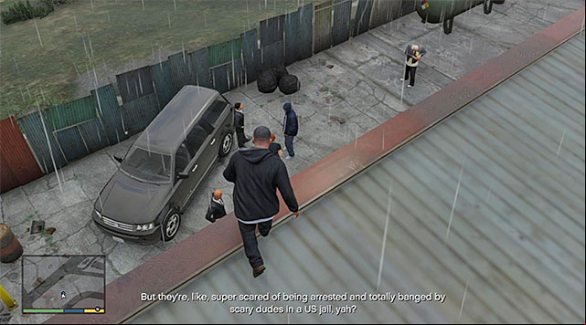 You eventually need to reach the edge of the roof, above the backalley behind the store, i - GTA 5: Paparazzo - The Highness - Strangers and Freaks missions - GTA 5 Guide
