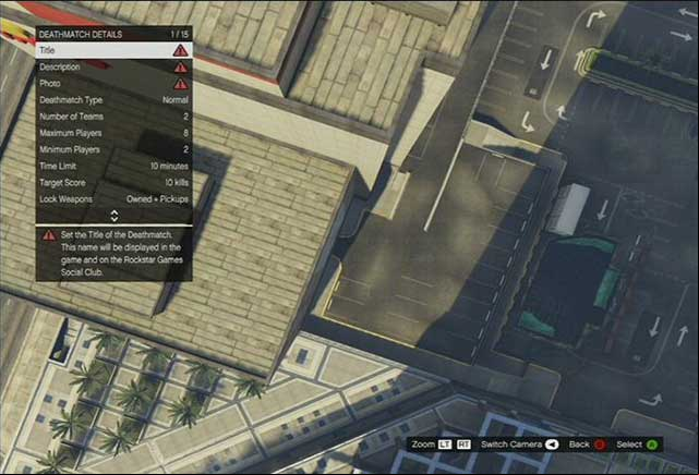 Deathmatch details - GTA Online: Deathmatch Creator - Basics - GTA 5 Guide