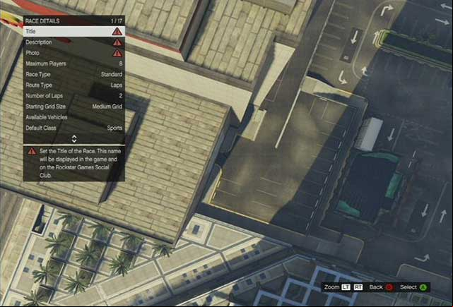 Race details - GTA Online: Race Creator - Basics - GTA 5 Guide