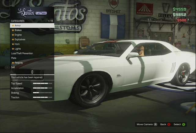 A Los Santos Customs shop - GTA Online: Service points - Basics - GTA 5 Guide