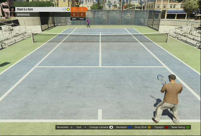 Tennis - GTA Online: Past time activities - Basics - GTA 5 Guide