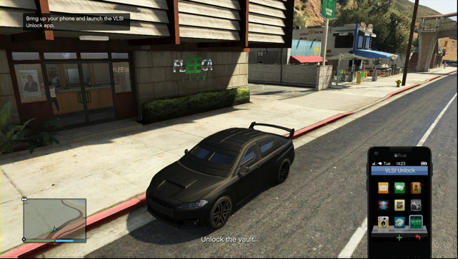 After you hack into the vault, you need to open it with the phone, before you start the heist. - GTA Online: Heist 1: Fleeca Job - Heists (DLC) - GTA 5 Guide