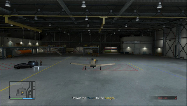 Deliver Velum to the airport hangar - GTA Online: Heist 2: Prison Break - Heists (DLC) - GTA 5 Guide