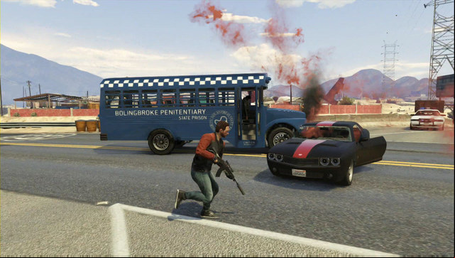 Steal the bus and do not batter it too much - GTA Online: Heist 2: Prison Break - Heists (DLC) - GTA 5 Guide