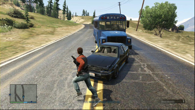 After the driver realizes what is going on, he starts escaping - kill him - GTA Online: Heist 2: Prison Break - Heists (DLC) - GTA 5 Guide