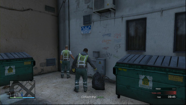 Collect the black bags lying next to the containers - GTA Online: Heist 4: Series A: Funding - Heists (DLC) - GTA 5 Guide