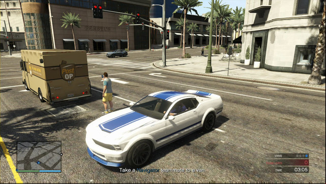 One of the Post-OP vans - GTA Online: Heist 5: Pacific Standard - Heists (DLC) - GTA 5 Guide
