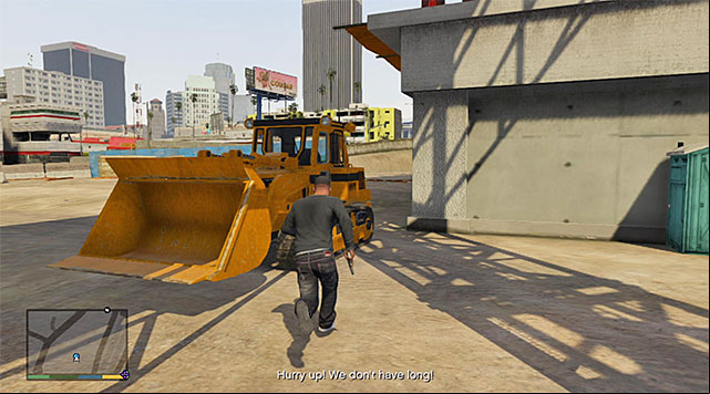 The bulldozer - GTA 5: Construction site accident - Random events - GTA 5 Guide