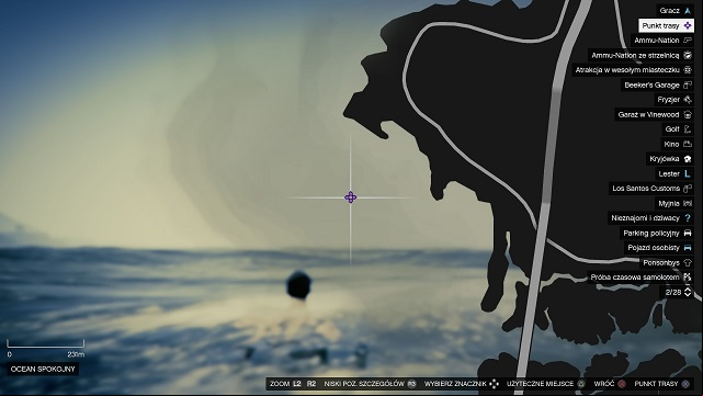 Depths of the sea close to the coast where Fort Zancudo is located. - GTA 5: Dead woman - Murder Mystery - GTA 5 Guide