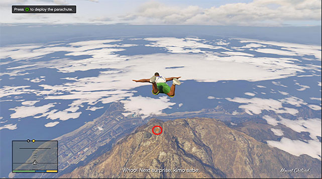 Depending on which you prefer, you can either listen to the full conversation with Dom, or speed up the flight to Mount Chiliad - GTA 5: Risk Assessment - Strangers and Freaks missions - GTA 5 Guide