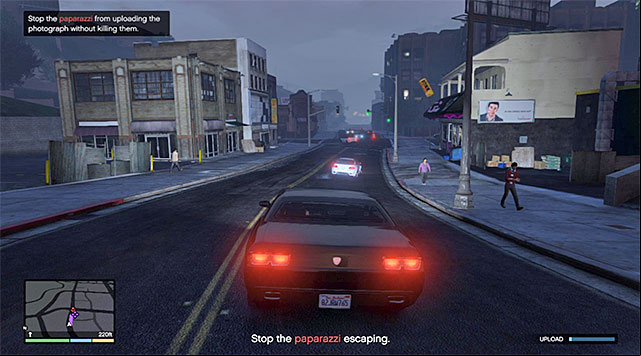 The paparazzo will dart away after you come close to the property - GTA 5: Pitchers - Property missions - GTA 5 Guide