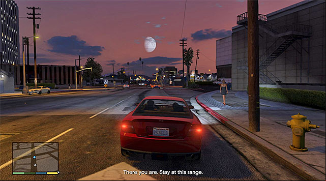 Remain within a safe distance from the car that you follow - GTA 5: Downtown Cab Co. - Property missions - GTA 5 Guide
