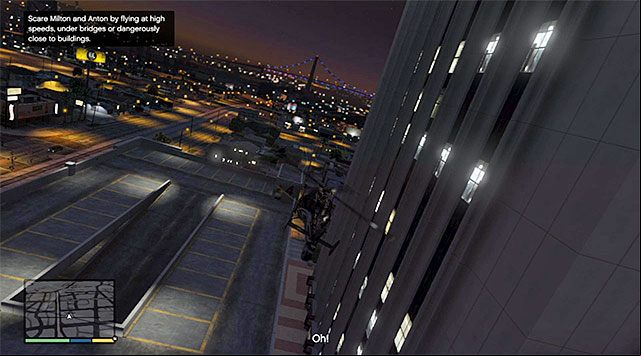 Keep flying right next to the tall buildings - GTA 5: Mr. Richards walkthrough - Main missions - GTA 5 Guide