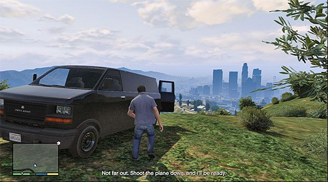 The van parked at the observatory - GTA 5: Caida Libre walkthrough - Main missions - GTA 5 Guide