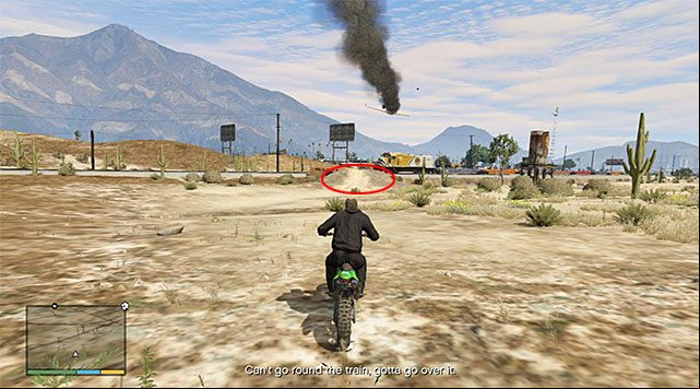 You will need to perform another longer jump near the airfield located close to Sandy Shores - GTA 5: Caida Libre walkthrough - Main missions - GTA 5 Guide