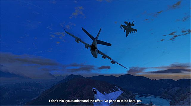 Unfortunately, you cannot destroy the enemy fighter planes - GTA 5: Minor Turbulence walkthrough - Main missions - GTA 5 Guide