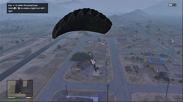 Do not forget to use the parachute! - GTA 5: Minor Turbulence walkthrough - Main missions - GTA 5 Guide