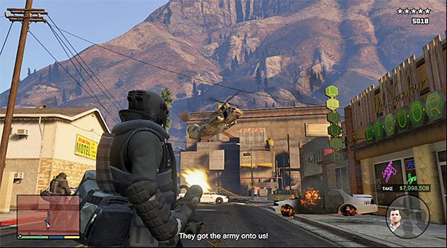 The military chopper - GTA 5: The Paleto Score walkthrough - Main missions - GTA 5 Guide
