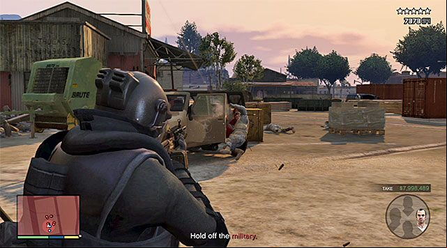 Keep eliminating the incoming soldiers and destroying their cars - GTA 5: The Paleto Score walkthrough - Main missions - GTA 5 Guide