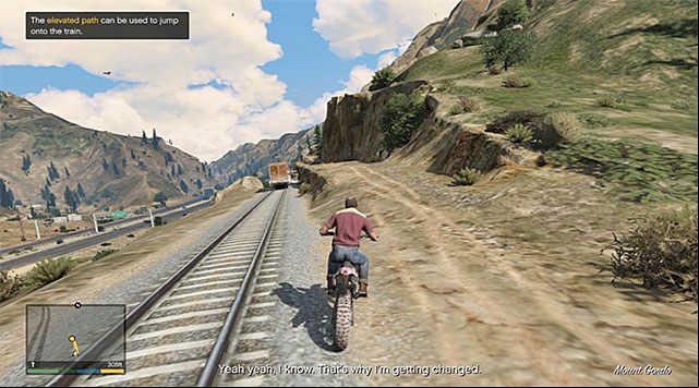 One of the few small elevations - GTA 5: Derailed walkthrough - Main missions - GTA 5 Guide