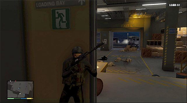 Watch out for the soldiers who guard the buildings exit - GTA 5: Monkey Business walkthrough - Main missions - GTA 5 Guide